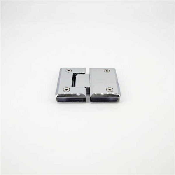 Adjustable design 180 degree glass to glass shower hinges made of brass with chrome finish - Image 6