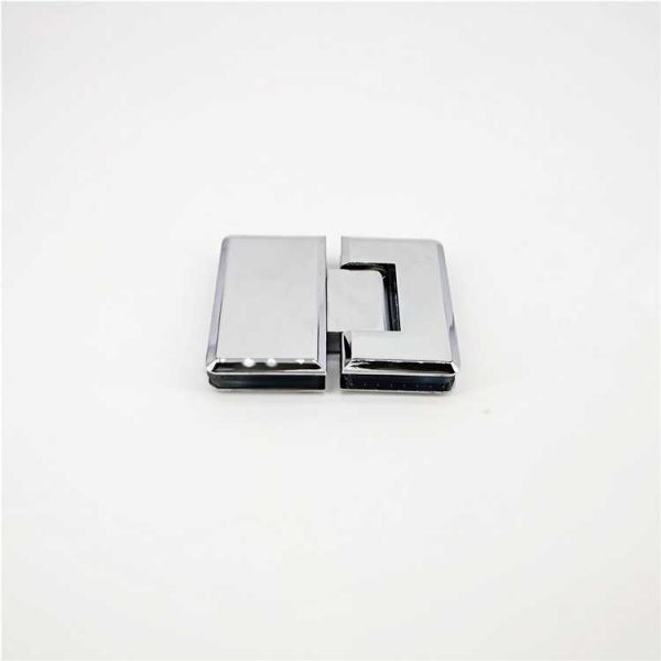 Adjustable design 180 degree glass to glass shower hinges made of brass with chrome finish - Image 3