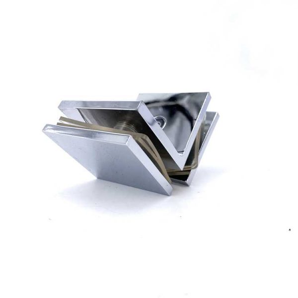 shower room 45 degree glass to glass panel holder stainless steel glass clamp - Image 3
