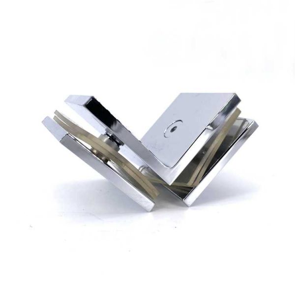 shower room 45 degree glass to glass panel holder stainless steel glass clamp - Image 4