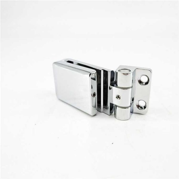 shower room glass accessories solid brass wall to glass door screen hinge fittings - Image 4