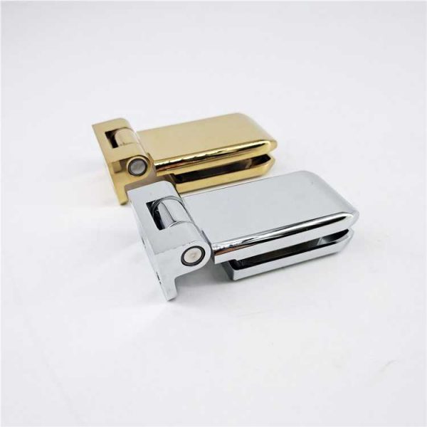 shower room glass accessories solid brass wall to glass door screen hinge fittings - Image 6