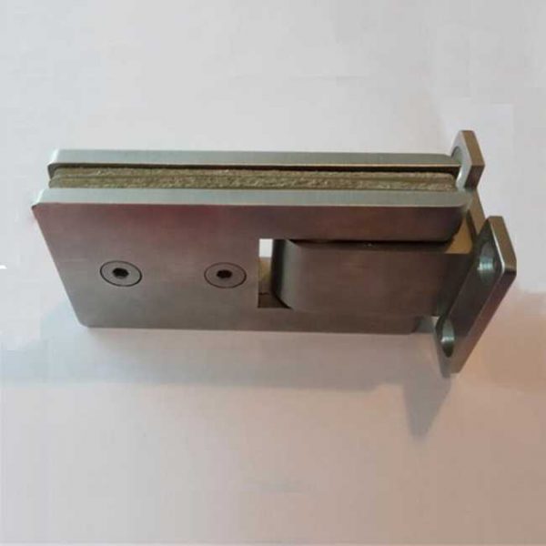 90 degree glass to wall bathroom door clamp stainless steel glass shower hinge - Image 3