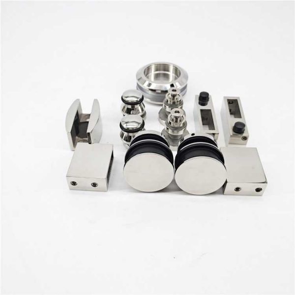 High Quality Glass Sliding Door System Hardware Bathroom Glass Fitting - Image 4