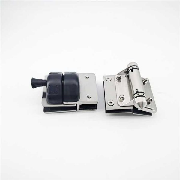 Stainless steel gate latch lock glass to glass hinge for swimming pool - Image 3