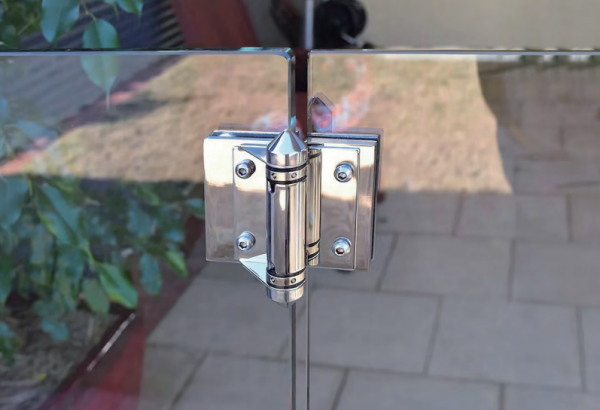 Heavy Duty Glass Door Hinges SS 316 Connectors Glass Spring Gate Hinge - Image 2