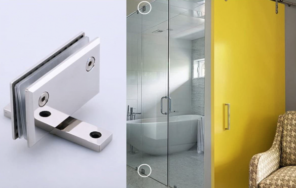 Gorgeous square bevel 360 degree glass to floor hinges rotating 360 pivot hinges for shower door - Image 10