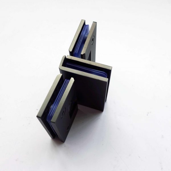 Matte Black Straight Edge T Shape Bathroom Glass Door Shower Triple Hinges For Shower Room - Image 3