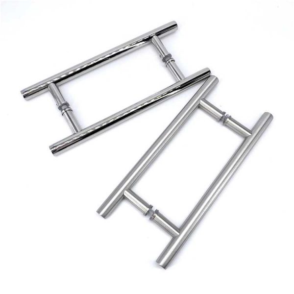 Stainless Steel 304 Ladder Style Back to Back Glass Door Pull Handle - Image 7