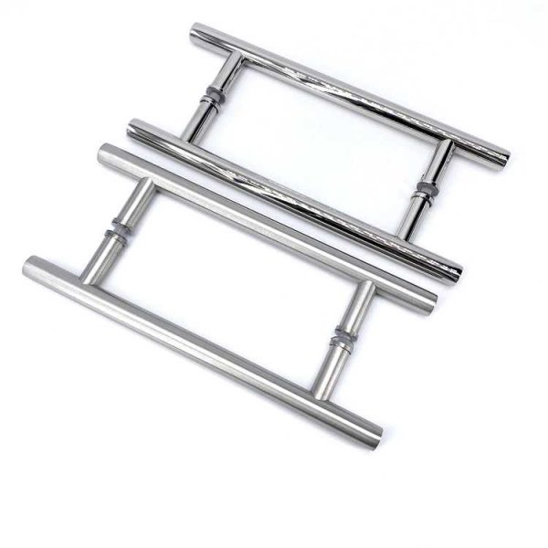 Stainless Steel 304 Ladder Style Back to Back Glass Door Pull Handle - Image 4