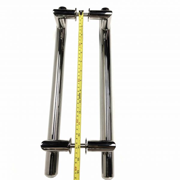 Heavy Duty Grade-304 Stainless Steel Square Commercial Door Handle Entrance Entry Front Door Handle Office Garage Handle Pull Set - Image 10
