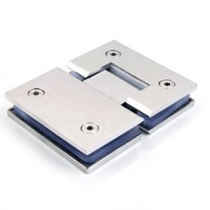 Modern Design 304 Stainless Steel Glass to Glass Hinge 180 Degree Bathroom Gate Clamp