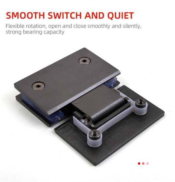 Stainless Steel Shower Door Hinges Suitable for 800-1200MM Door Width 5-6MM Thickness - Image 5
