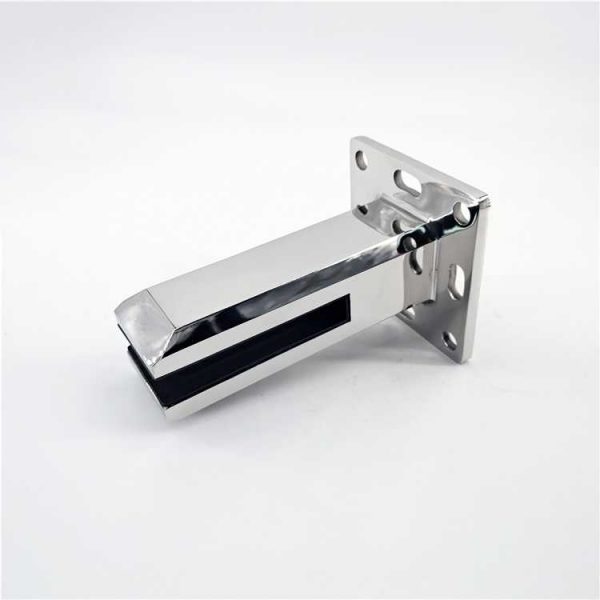 Adjustable Mirror Finish Duplex 2205 Square Glass Railing Pool Fencing Spigot Clamp - Image 4