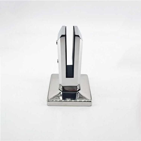 Adjustable Mirror Finish Duplex 2205 Square Glass Railing Pool Fencing Spigot Clamp - Image 2