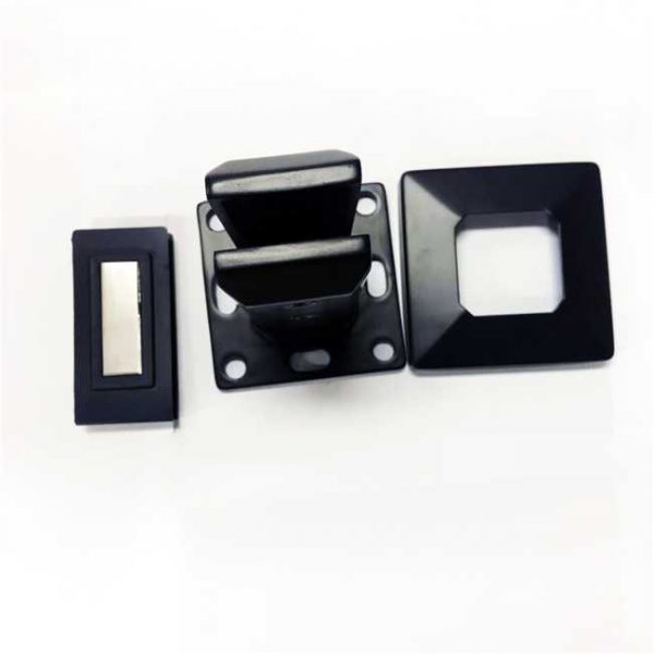 Matt Black Adjustable Glass Square Spigot With 8 Holes in the Base Floor to Glass Railing Pool Fencing Glass Spigot - Image 4