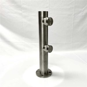 Stainless Steel Mini Post with Two Standoff Fitting and Level Adjustment Screws