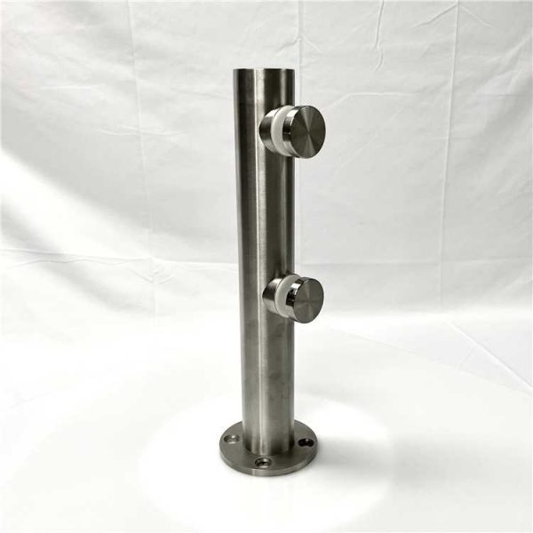 Stainless Steel Mini Post with Two Standoff Fitting and Level Adjustment Screws