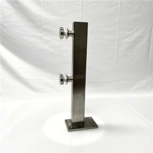Durable Stainless Steel Square Base New Morden Design Glass Pool Fencing