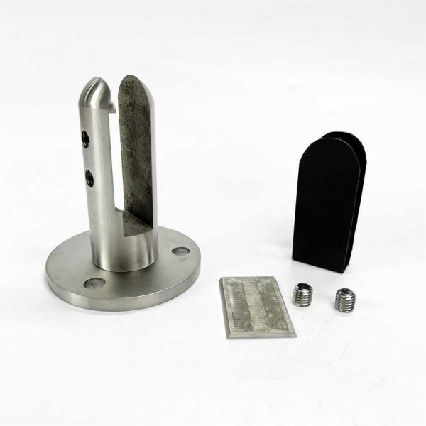 304 Stainless Steel Round Glass Spigots Home Garden Stairs Balustrade Railing Balcony Glass Floor Clamp - Image 6