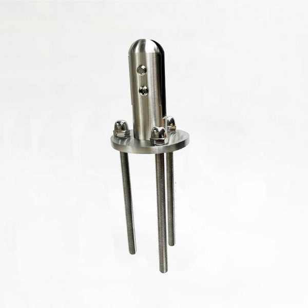 304 Stainless Steel Round Glass Spigots Home Garden Stairs Balustrade Railing Balcony Glass Floor Clamp - Image 9