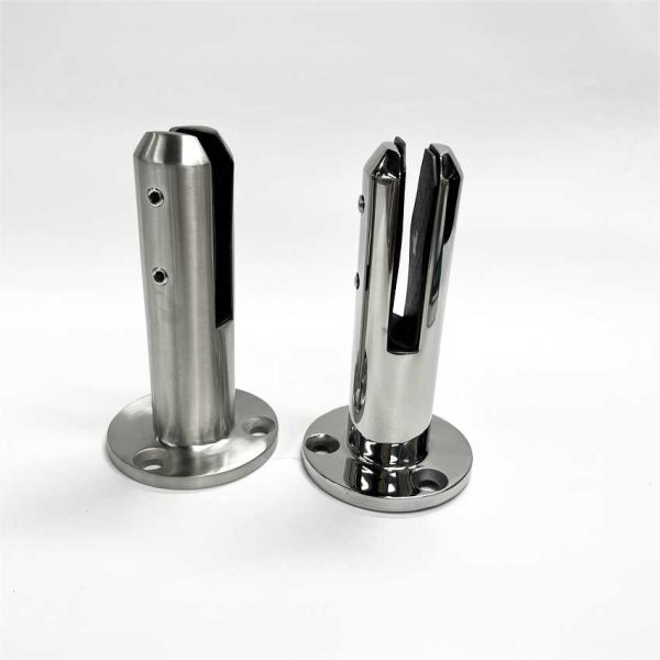 304 Stainless Steel Round Glass Spigots Home Garden Stairs Balustrade Railing Balcony Glass Floor Clamp - Image 5